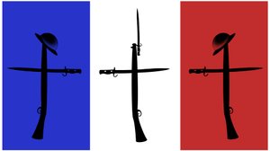 第一次世界大戦からのフランスとベルギーの墓地の墓の記念碑